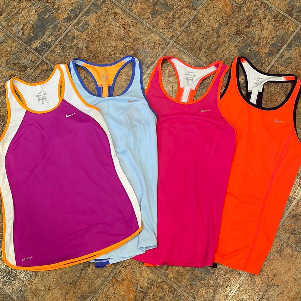 Nike Dri Fit Running Singlets - quantity 4